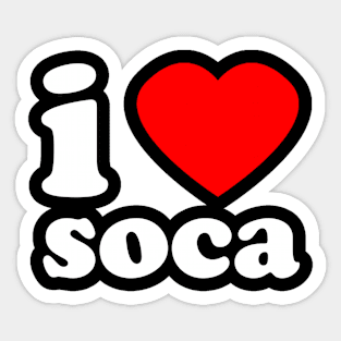 I Love Soca | Trini Music | I Love Trinidad And Tobago | Trinidad Slang Sticker